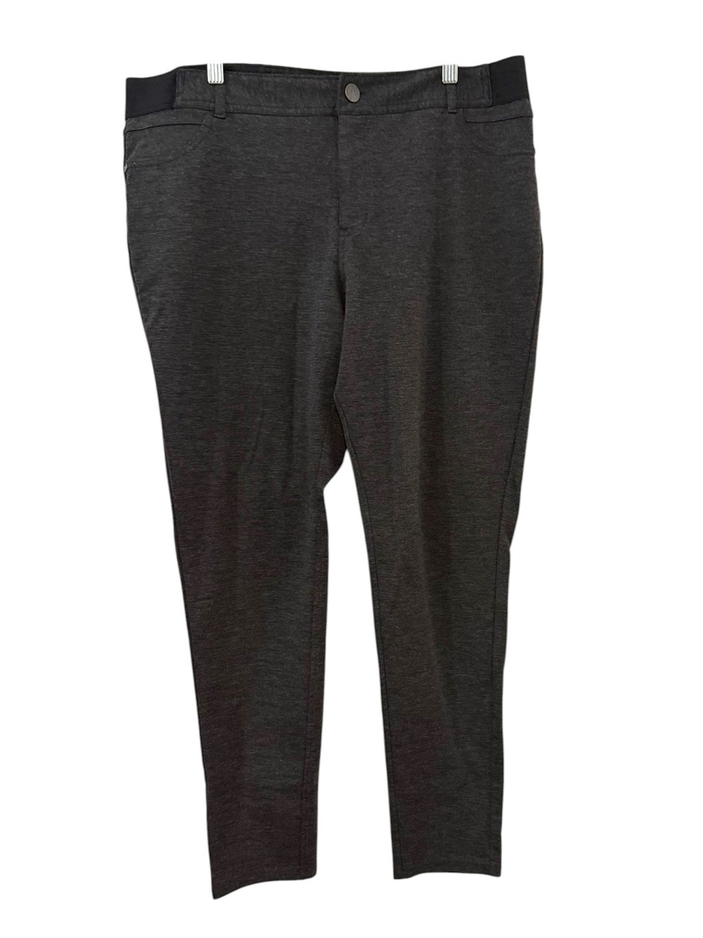 Simply Vera Vera Wang XL Gray Skinny Pull On Career Stretch Pants Office